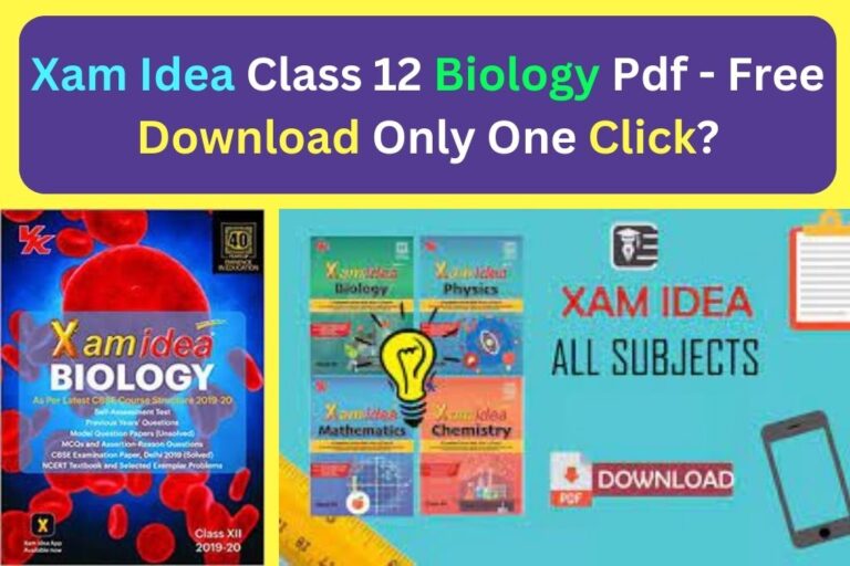 Xam Idea Class 12 Biology PDF