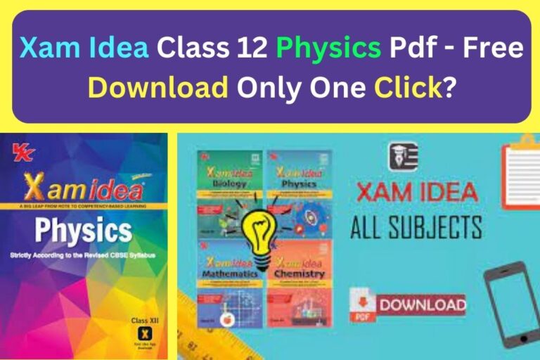 Xam Idea Class 12 Physics Pdf